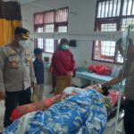 Kapolres Lampung Barat Kunjungi Anggota Polri Korban Kebakaran