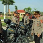 Kapolres Cek Ratusan Senpi dan Kendaraan Dinas Polres Tubaba