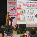 Sekda Provinsi Lampung Fahrizal Tutup Lomba E-Sports Piala Gubernur