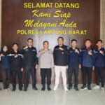 Bidang Humas Polda Lampung Supervisi Humas Polres Lambar