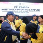 Gubernur Arinal Lepas Kontingen Popnas XVI Provinsi Lampung ke Sumatera Selatan