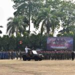 Danrem 043/Gatam Pimpin Upacara HUT Ke-78 TNI 2023