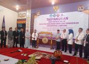 Ketua IKA Bustami Zainudin Bersama Dekan Dampingi Rektor Buka Acara Tasyakuran Dies Natalis Ke-56 FKIP Unila