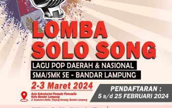 PP Kota Bandar Lampung Gelar Lomba Solo Song Untuk Pelajar SMA/SMK Berhadiah Jutaan Rupiah