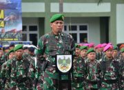 Tiga Matra TNI di Lampung Apel Gelar Pasukan Pengamanan Pemilu secara Virtual dengan Panglima TNI