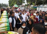 Plh. Gubernur Lampung Dampingi Mendag Pantau Harga dan Pasokan Bahan Pokok di Pasar Natar