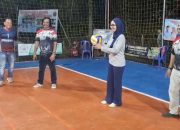 Cawagub Lampung Jihan Nurlela Buka Open Tournament Volleyball Margorejo Cup 2024