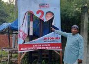 Puluhan Banner Nanda – Anton di Desa Gebang Dirusak, Tim Pemenangan Lapor Panwascam