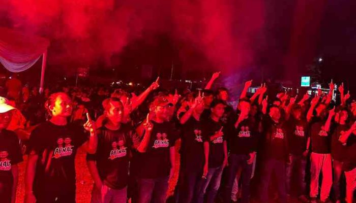 Ribuan Relawan Pemuda Arjuno Nobar dan Deklarasi Menangkan Arinal-Sutono di Pilkada Lampung