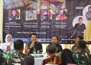 Danrem 043/Gatam Ikuti Dialog Radio Pasar RRI di Pasar Koga