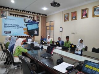 ‎Siswa Penyandang Rungu Uji Coba UKBI Adaftif yang Digelar Balai Bahasa Provinsi Lampung