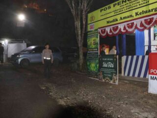 Jelang Operasi Ketupat Krakatau, Kapolres Lampung Barat Cek Kesiapan Pospam Sekincau