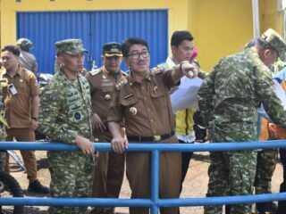 Danrem 043 Gatam Sambut Kunker Pangdam XXI/RI ke UPI Way Rarem Lampung Utara