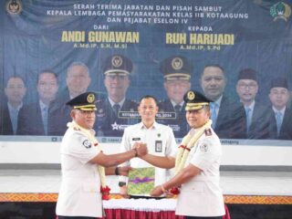 Kalapas Kota Agung Berganti, Sertijab dan Pisah Sambut Berlangsung Khidmat