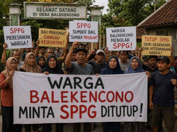 Warga Balekencono Desak SPPG Ditutup, Diduga Gara-Gara Limbah