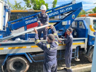 Respon Cepat Pemprov Lampung dan Kabupaten/Kota, Kerusakan PJU Jalinsum Mulai Diperbaiki