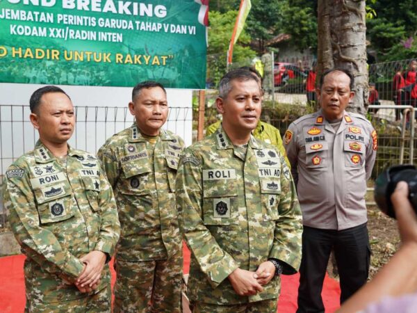 Kasrem 043 Gatam Pimpin Ground Breaking 30 Jembatan Perintis Garuda di Lampung