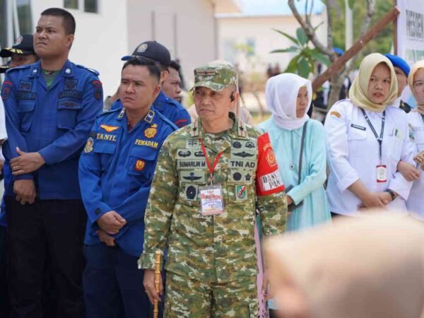 Danrem 043/Gatam Pantau Langsung Kunjungan Presiden Prabowo di Lampung