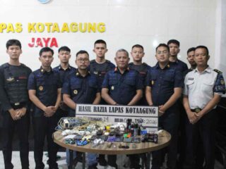 Lapas Kota Agung Gelar Razia Insidentil Dini Hari, Tak Ada Toleransi HP dan Barang Terlarang