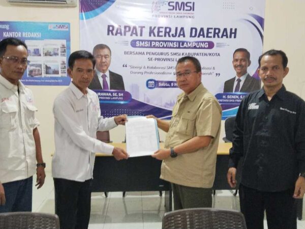 Ketua SMSI Lampung Minta Penerima Mandat SMSI Lampung Utara Segera Bentuk Panitia Muskab
