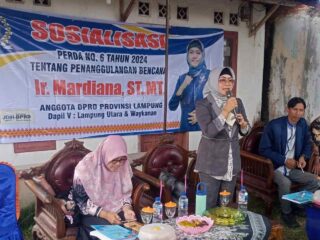 Sosialisasi Perda Penanggulangan Bencana di Madukoro Baru, Mardiana Minta Warga Siap Hadapi Ancaman Bencana