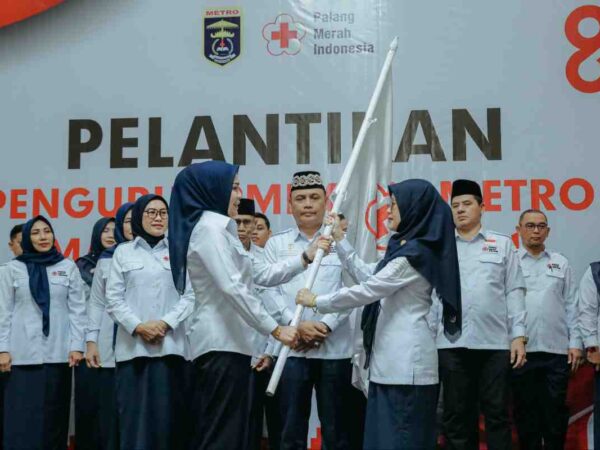 Lantik Pengurus PMI Metro, Wulan Mirza Tekankan Respons Bencana