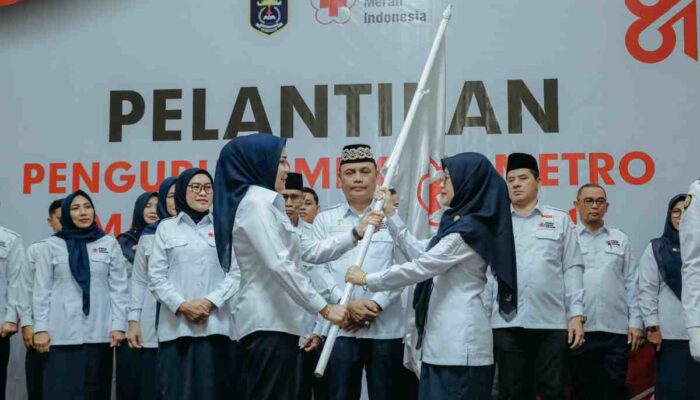 Lantik Pengurus PMI Metro, Wulan Mirza Tekankan Respons Bencana