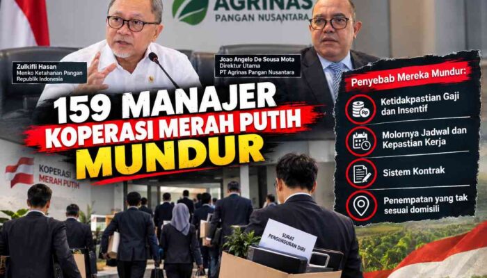 Ratusan Manajer Koperasi Desa Merah Putih Mundur