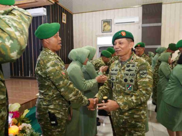 Pangkat Naik, Danrem Gatam Tekankan Keteladanan Prajurit